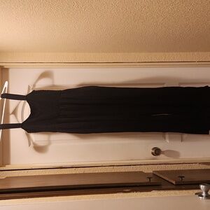 Black wide leg jumper